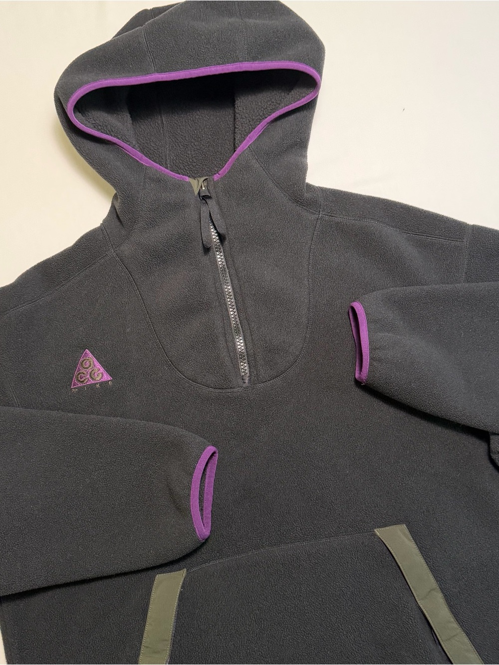 Nike ACG 1/2 Zip Hoodie Men MED LOOSE Fleece
